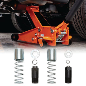 BuleVina kit being installed on a floor jack showing restored lift reliability