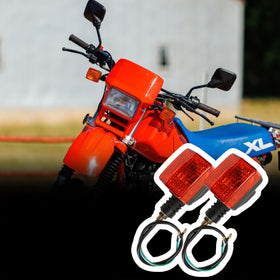 BuleVina installed on XR650L front demonstrating fitment and improved visibility