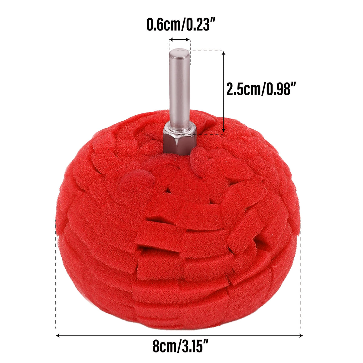 BuleVina close-up foam texture revealing dense fibers for smoother polish