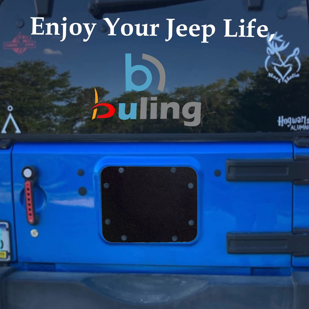 Buling lifestyle view of Jeep rear showing cleaner finished look