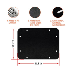 Buling rubber plugs shown ready to seal wiring and standoff holes