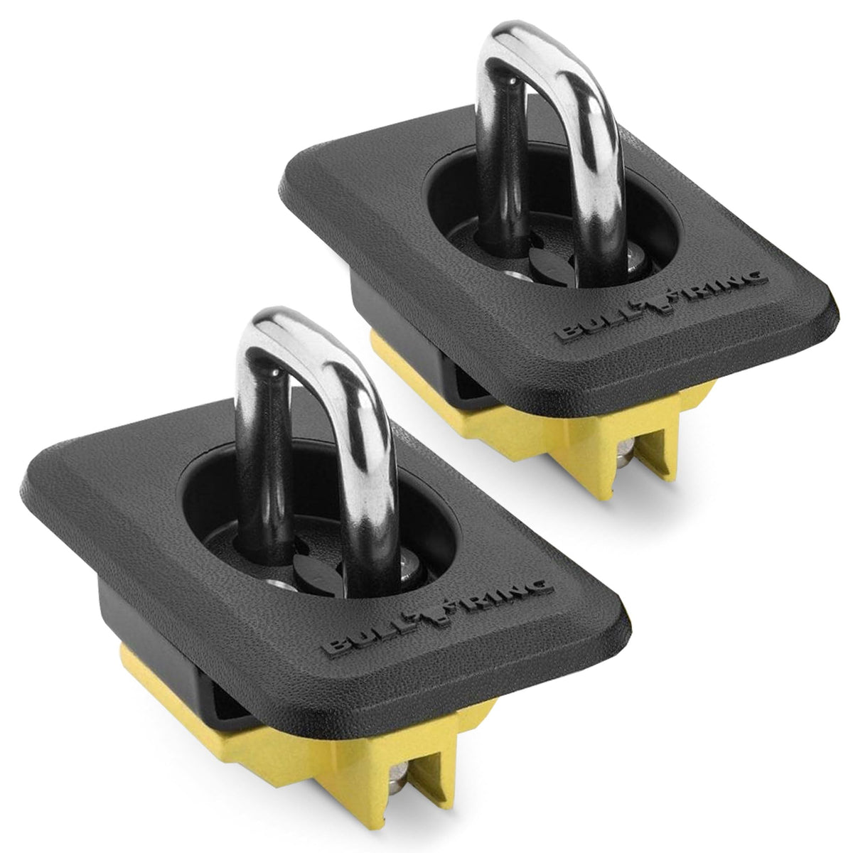 Bull Ring front view of two-pack anchors showing packaging and model details, emphasizing OEM fit