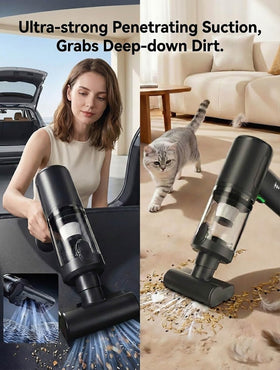 BULLCAR 506Max filter and transparent dustbin for simple cleaning and inspection