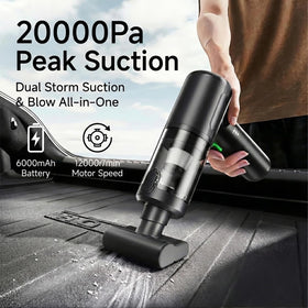 BULLCAR 506Max nozzle close-up demonstrating focused suction for crevice reach