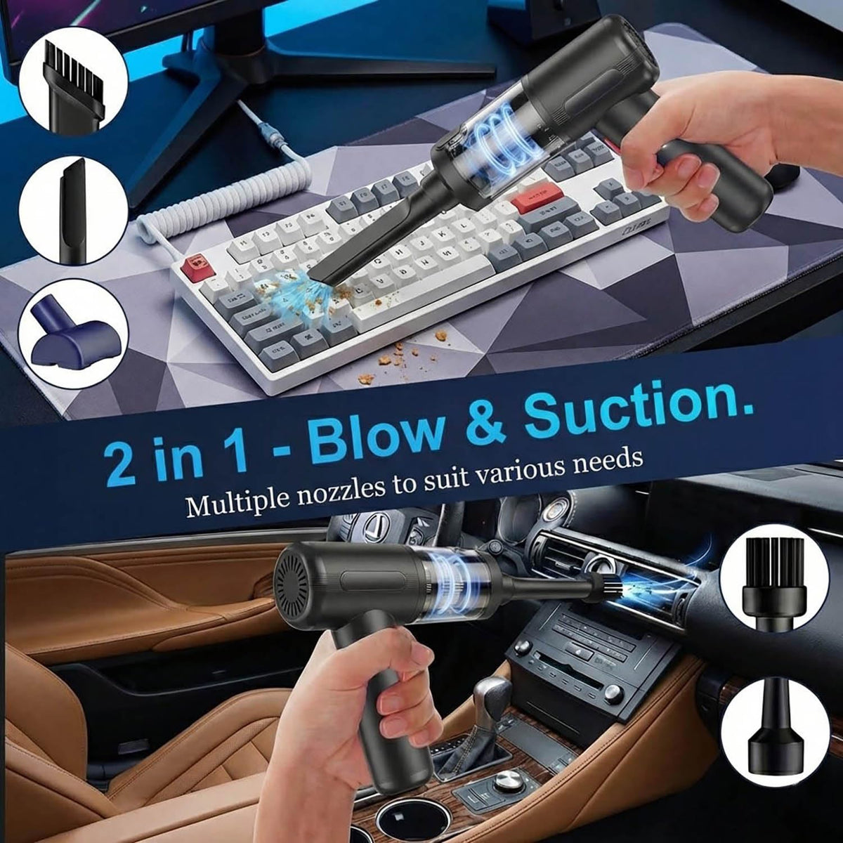 BULLCAR 506Max side profile highlighting ergonomic grip for comfortable cleaning