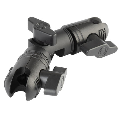 Bulletpoint front view of arm showing clean mount and stable positioning