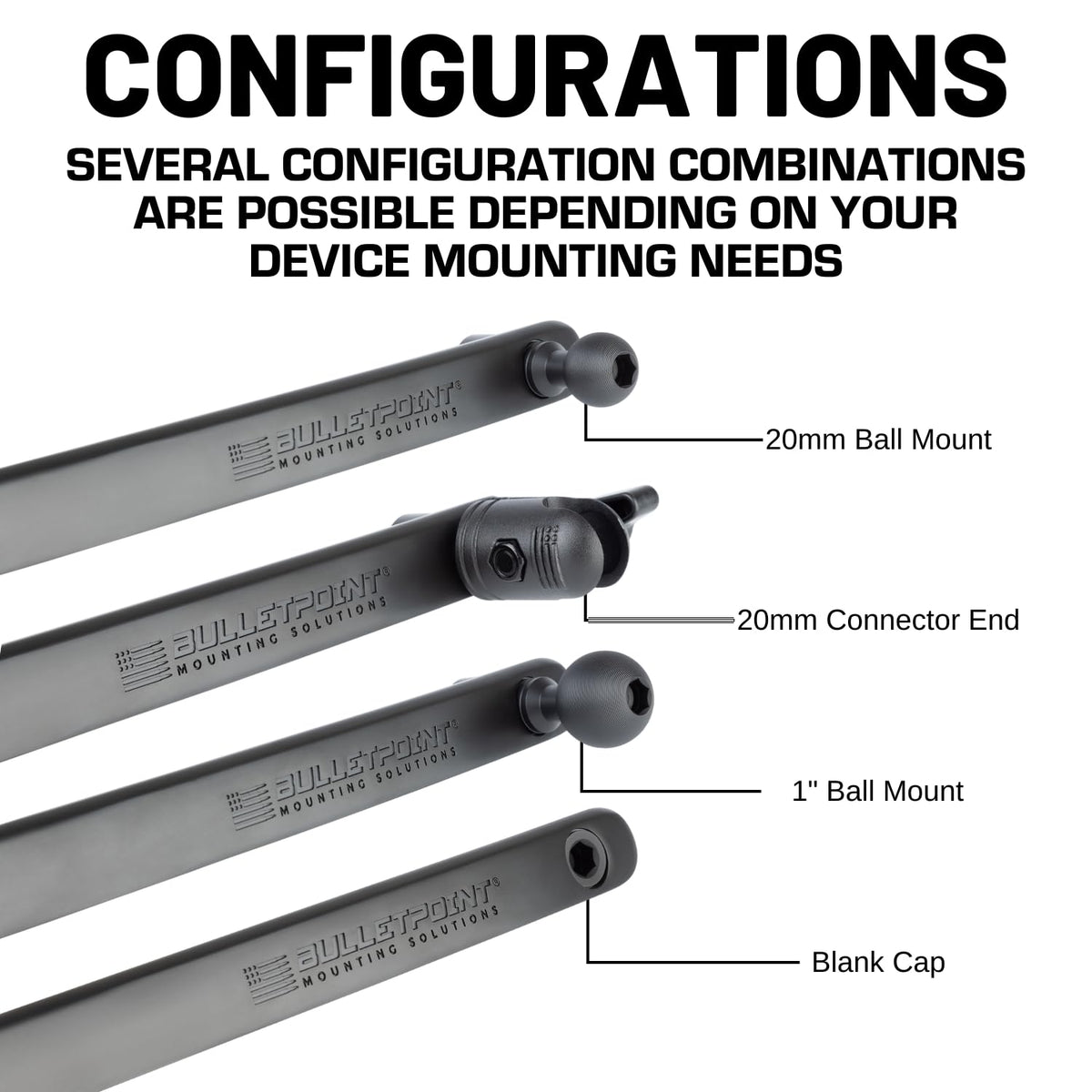 Bulletpoint hardware kit laid out highlighting included tools and ready installation