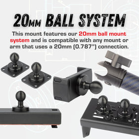 Bulletpoint RubiGrid hardware and tape laid out showing included installation components