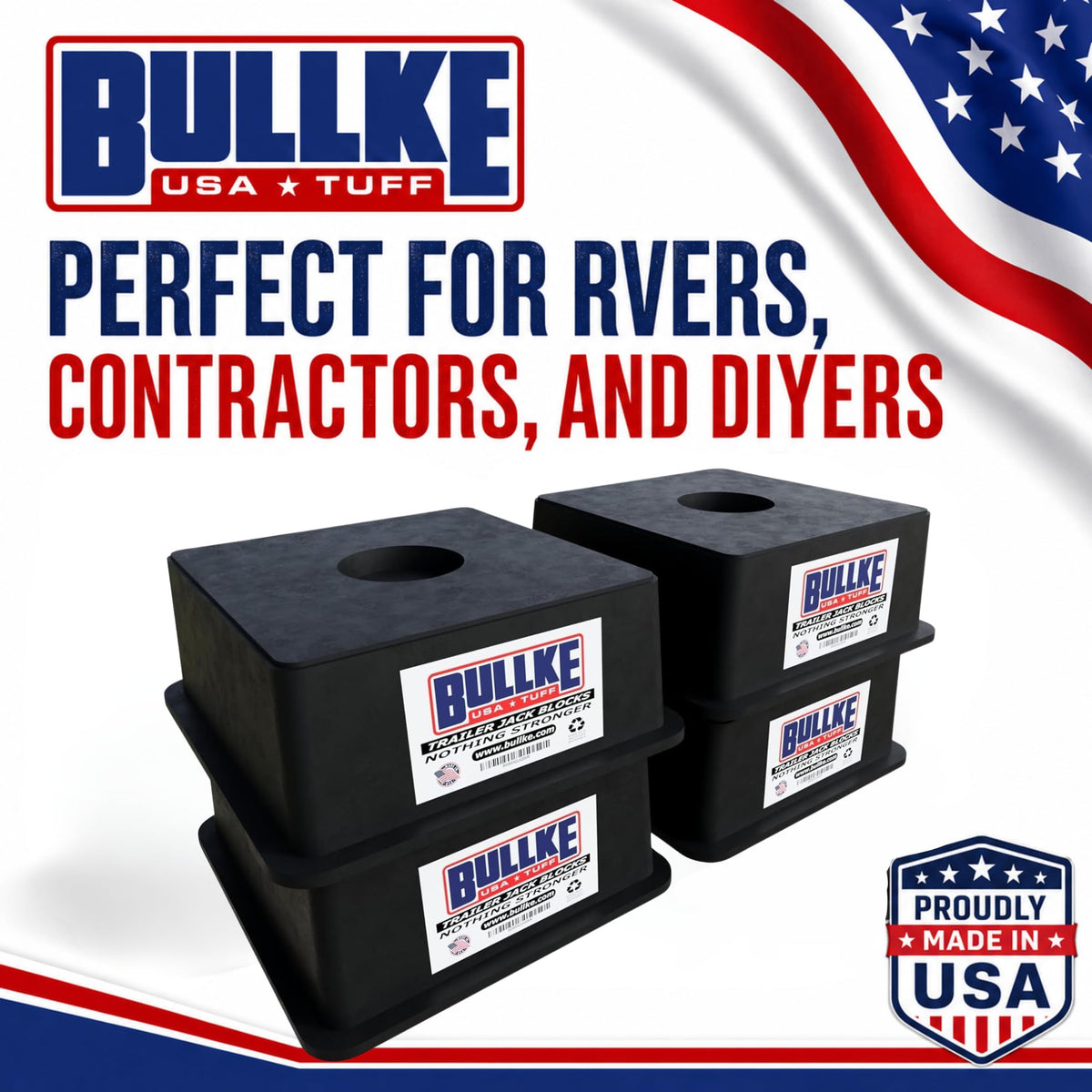 bullke block with Flex Pad attached illustrating higher capacity support