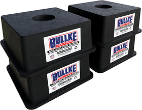 bullke front pack shows four square jack blocks and easy storage benefit