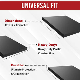 bullke pad next to hand for size comparison and portability
