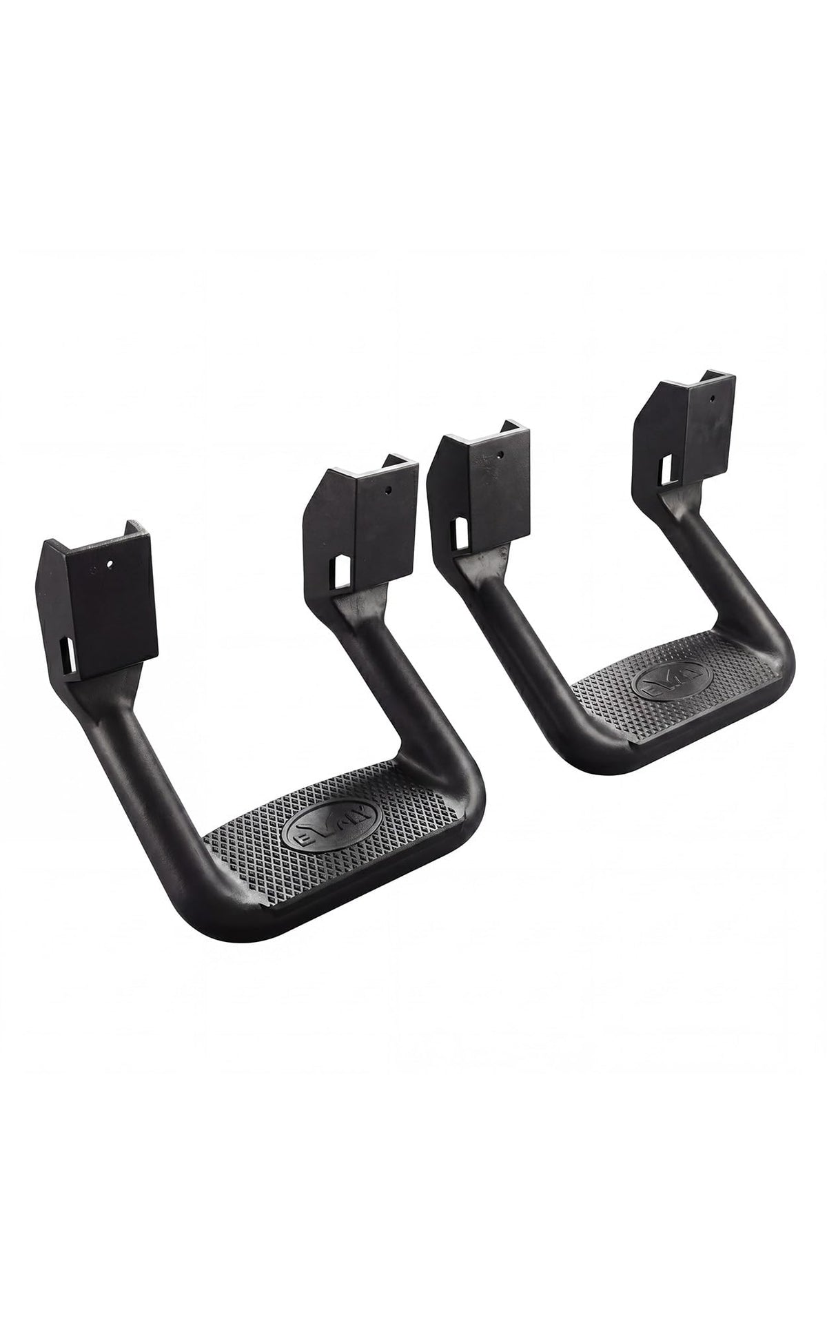 Bully front view of side step pair showing sturdy design and easy entry benefit