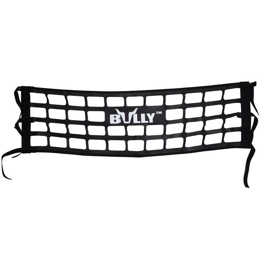 Bully front view of tailgate net showing full 60x18 coverage and secure fit