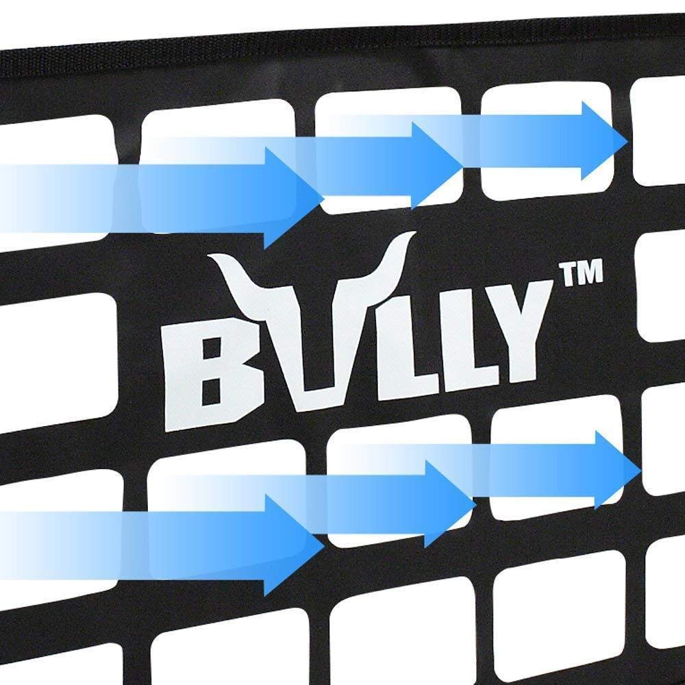Bully installed on Ford pickup at night showing reduced drag and secure load
