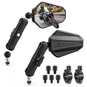 Bumbee front-view mirror pair showing sleek design and wide visibility