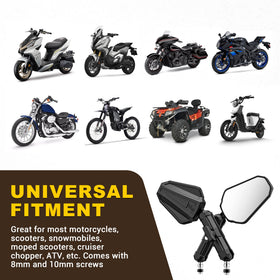 Bumbee mirrors on dirt bike during ride illustrating stable, vibration-free view