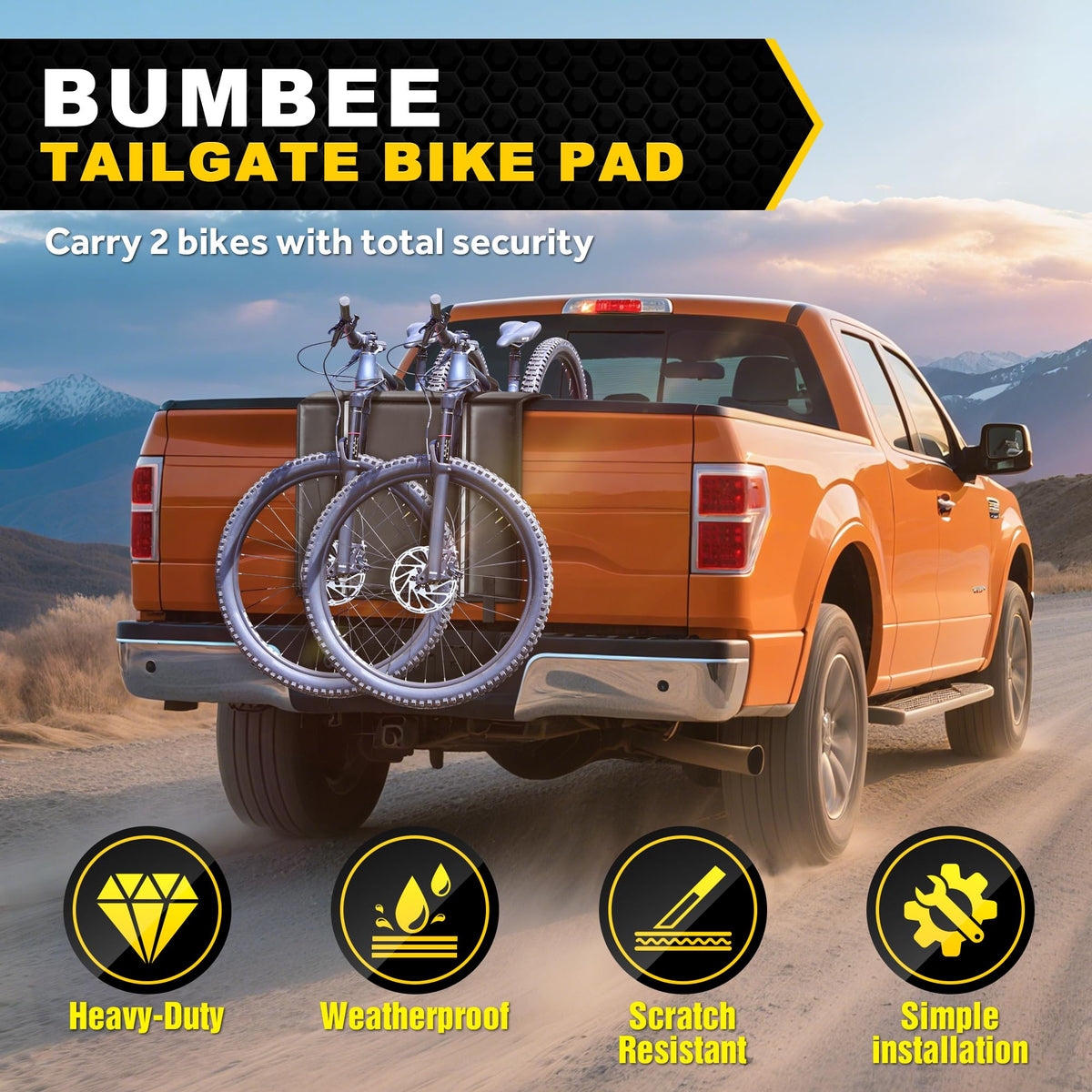 Bumbee tool pocket open for storing essential repair gear