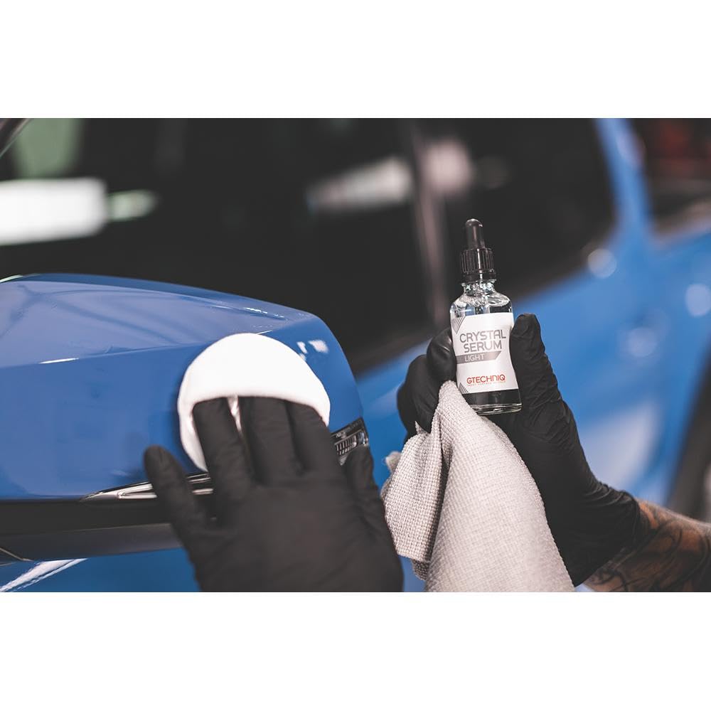 bundle in use on car hood showing The Rag Company tools aiding application