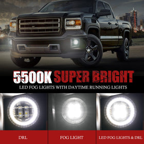 BUNKER INDUST LED beam cutting through fog to improve visibility