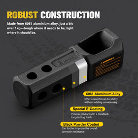 BUNKER INDUST close-up of rounded edge protecting soft shackles from abrasion