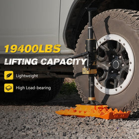 BUNKER INDUST double-ram detail highlighting extended lift capability