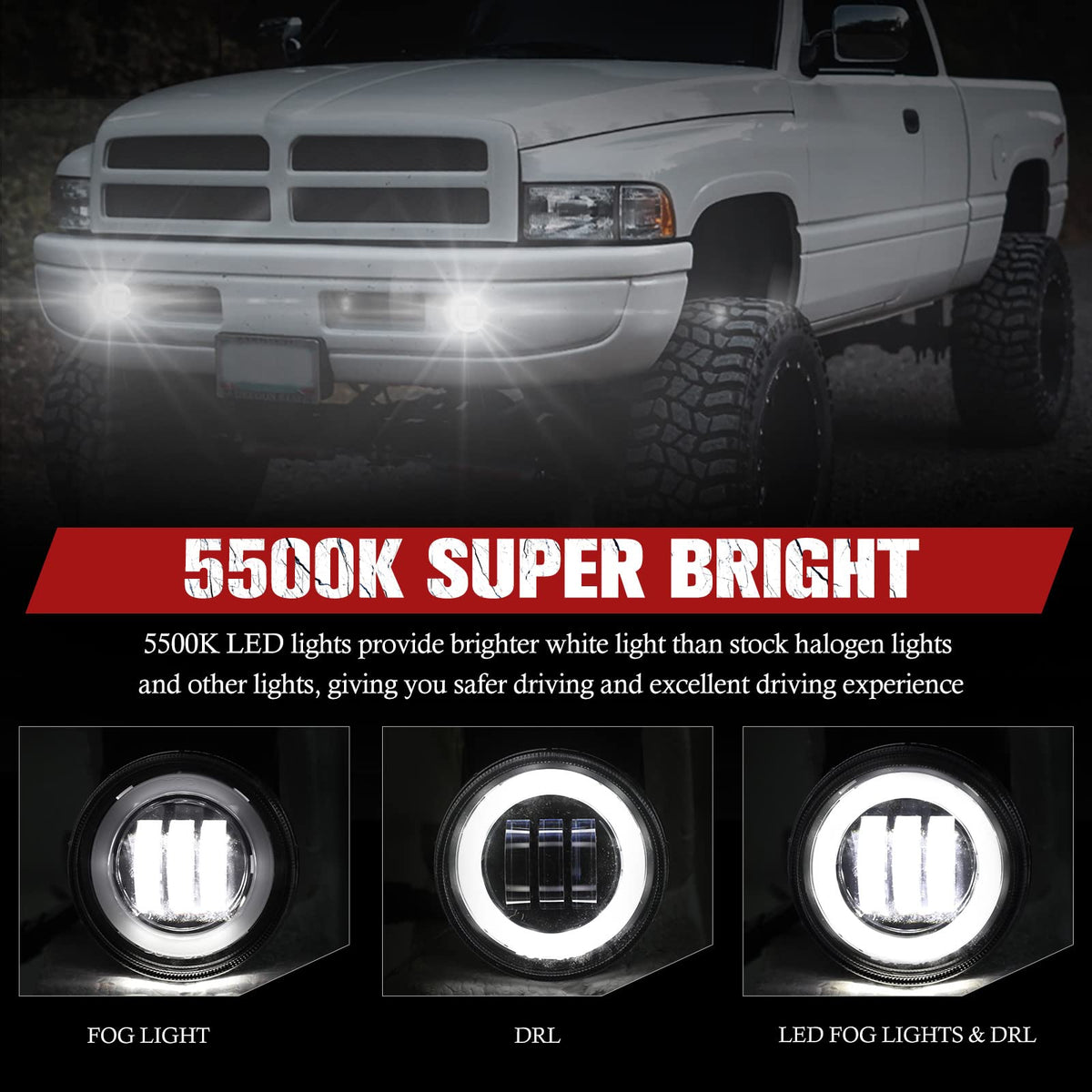 BUNKER INDUST DRL illuminated in use enhancing daytime visibility