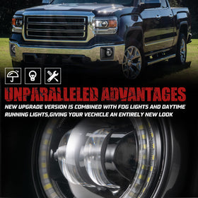 BUNKER INDUST daytime running light lit for increased daytime safety