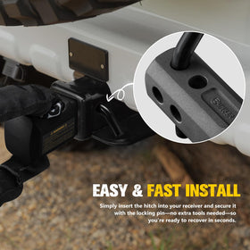 BUNKER INDUST dual mounting holes showing adjustable vertical or horizontal benefit