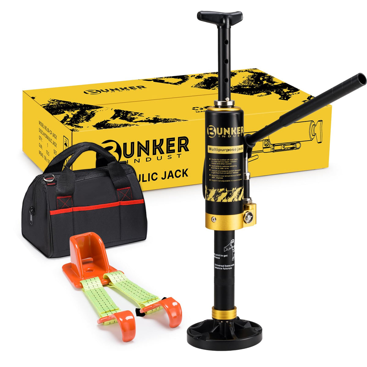 BUNKER INDUST front packaging showing compact kit and benefits