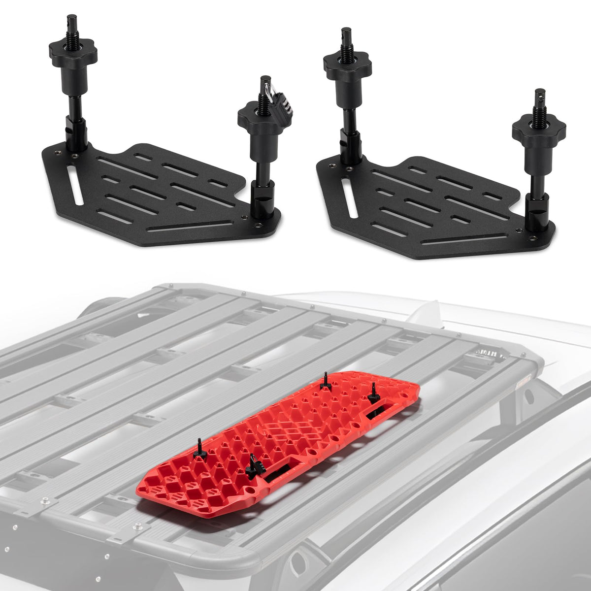 BUNKER INDUST mounting kit front overview showing sturdy bracket and quick-release benefit