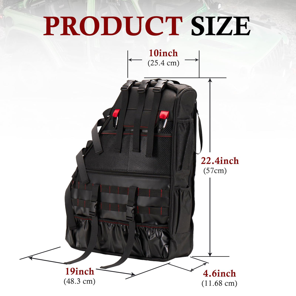 BUNKER INDUST aluminum carabiners and straps for quick accessory attachment