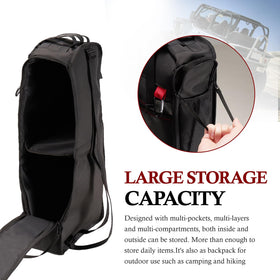 BUNKER INDUST open bag showing multiple pockets for neat tool storage
