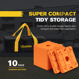 BUNKER INDUST durable storage bag holding blocks for neat storage