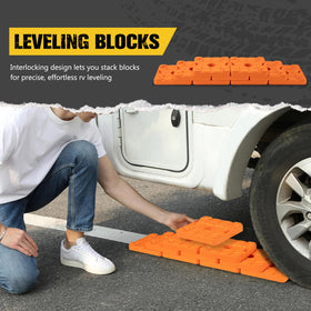 BUNKER INDUST block under jack pad supporting load and protecting ground