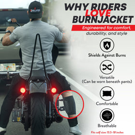 Burn Jacket Pro inner layer detail showing cushioning and thermal buffer