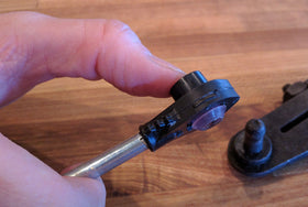 BushingFix repaired shifter close-up displaying firmer, accurate shifting