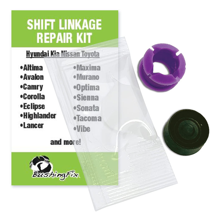 BushingFix BP1Kit front packaging showing kit contents and fitment benefits