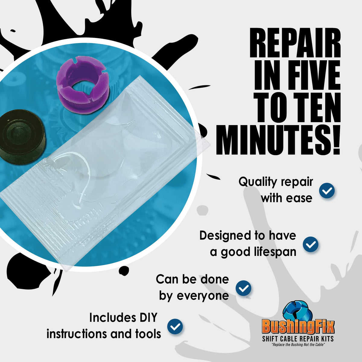 BushingFix installation tool detail showing ease of in-vehicle installation