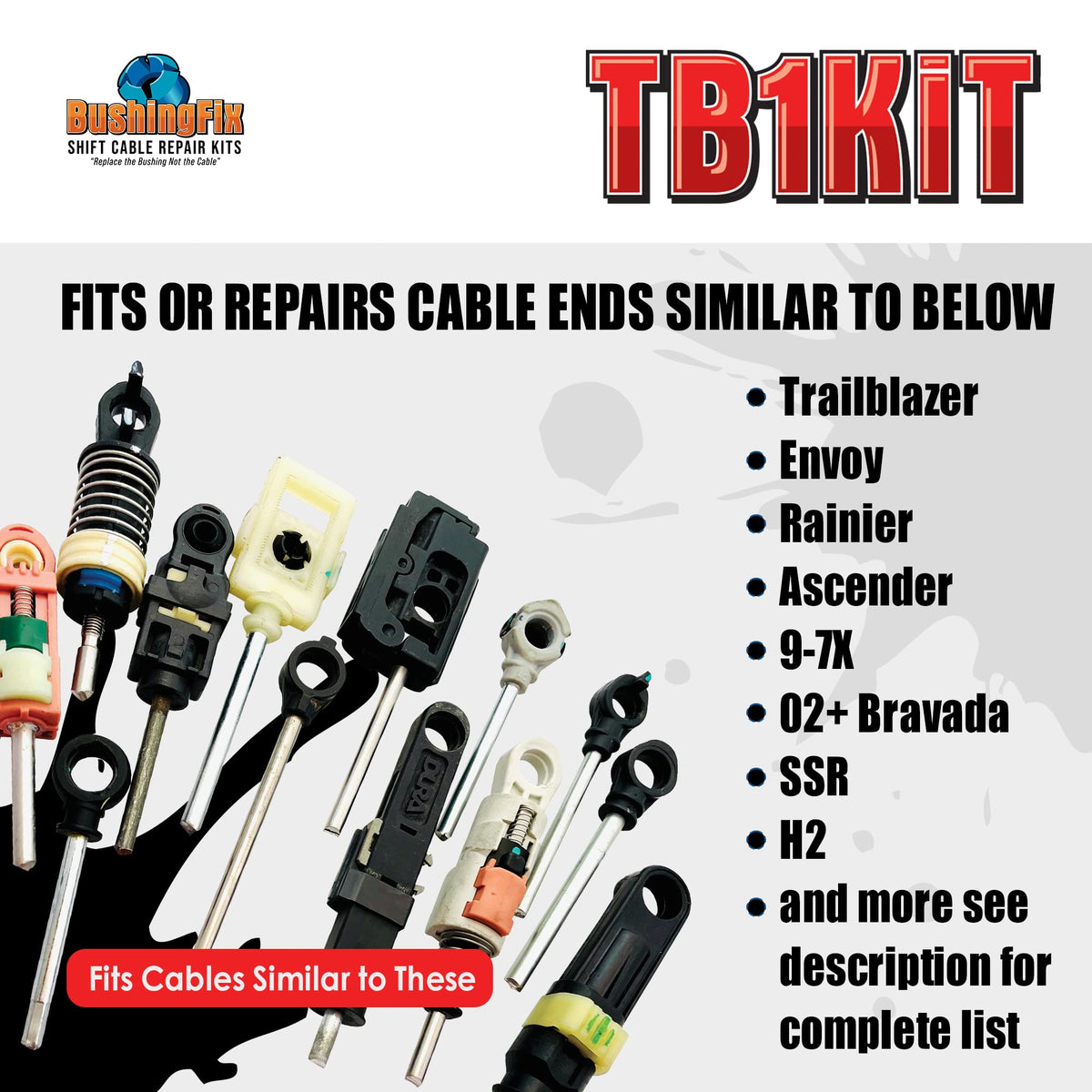 BushingFix TB1Kit being fitted to a vehicle shift cable for fast repair