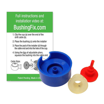 BushingFix front packaging showing UP1Kit and clear benefit of quick repair