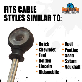 BushingFix installed on shift cable illustrating restored tight shifter feel