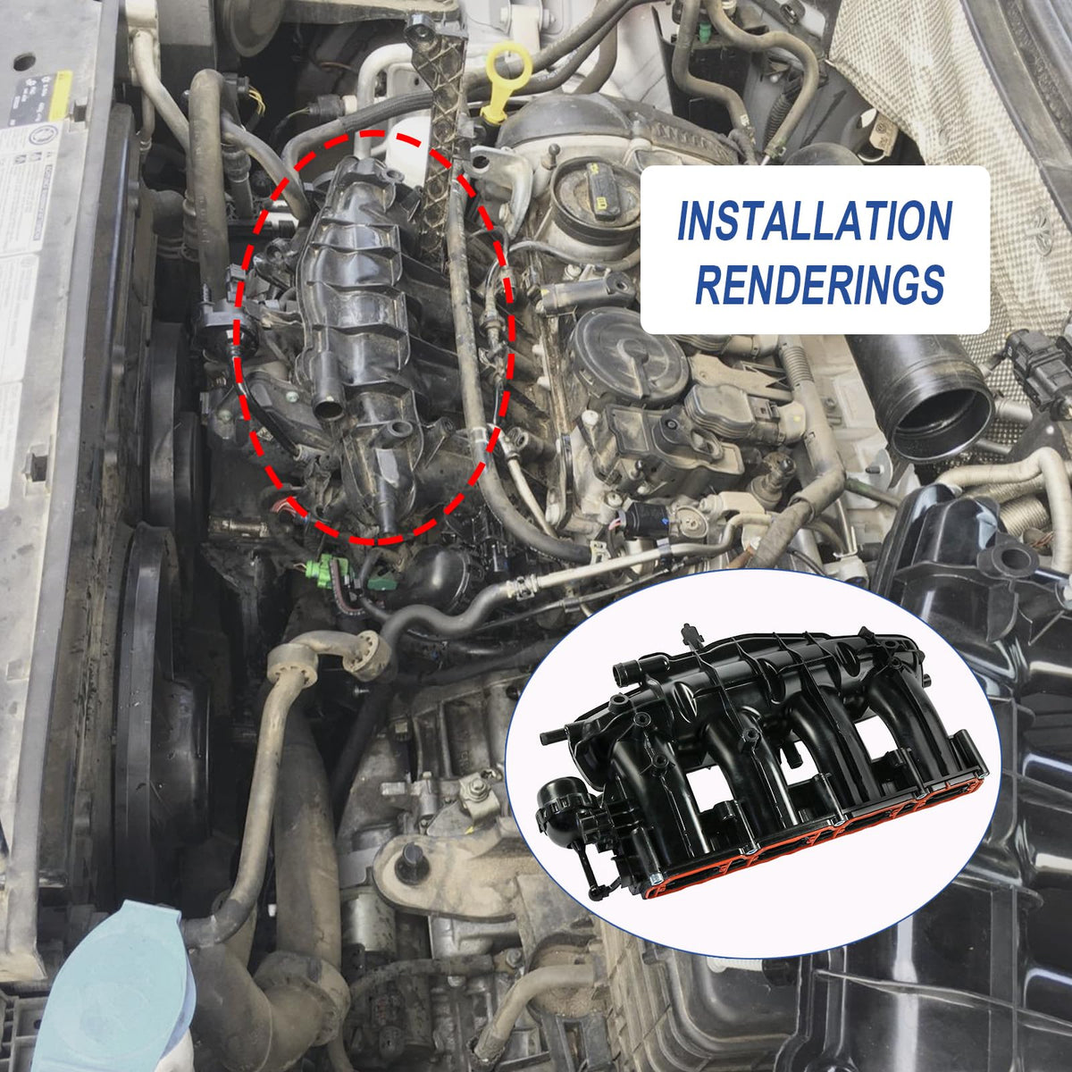 BUSIDN manifold backside ports highlighting mounting points and secure sealing benefits
