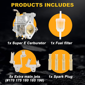BUSIDN S&S Super E mounted on Harley engine demonstrating direct fit benefit