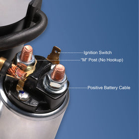 BUSIDN starter installed in engine bay demonstrating fitment on Chevy block benefit