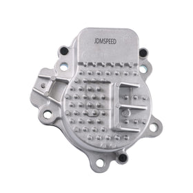 BUSIDN front view of water pump showing mounting points and pump body benefit fitment