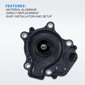 BUSIDN pump installed in hybrid engine bay demonstrating direct-fit replacement benefit