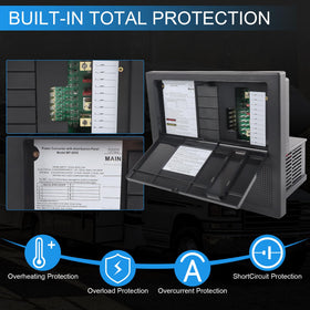 BUSIDN WF 8955-AD size shown against a hand to communicate compact dimensions and fit