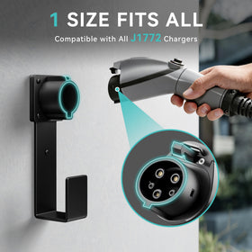 bussdis nozzle cradled on garage wall showing secure protection of connector