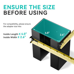 bussdis holder with hand for scale showing compact size and easy handling