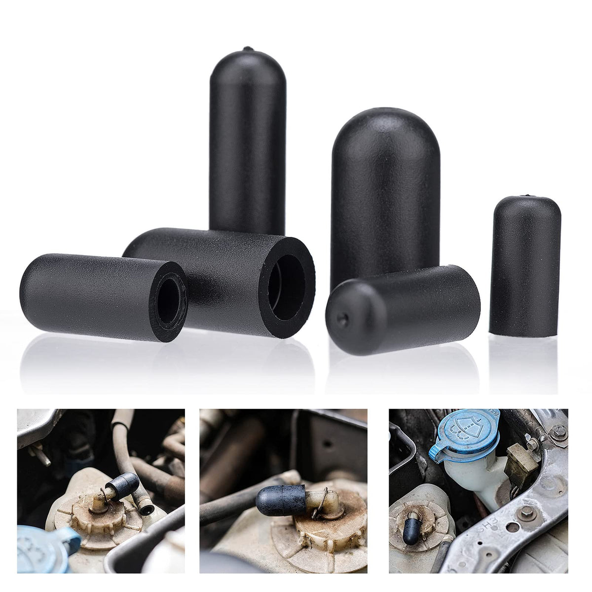BUSY-CORNER nitrile cap texture and edge detail demonstrating durability